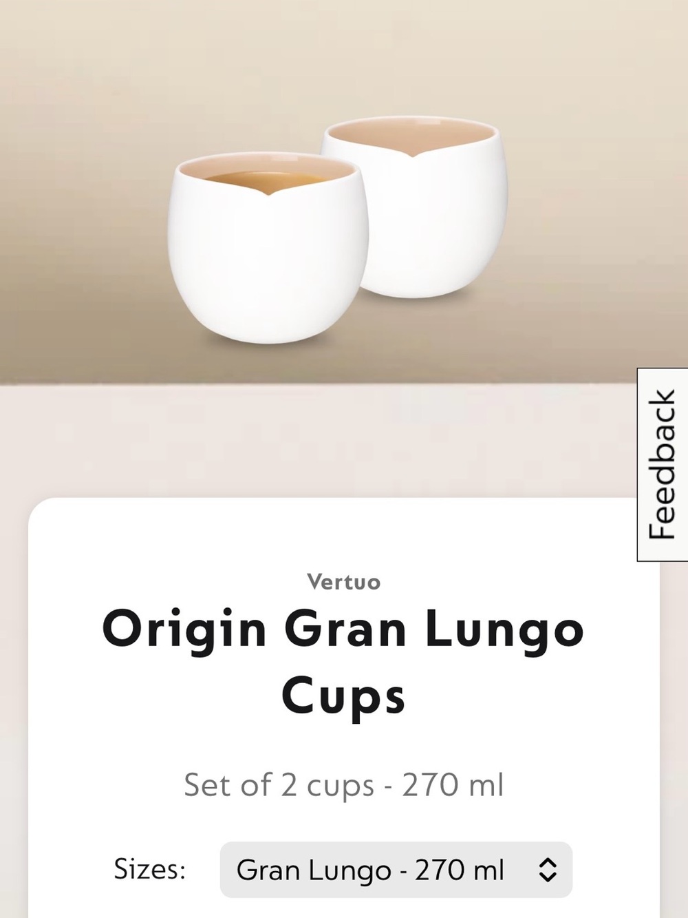 New Nespresso Gran Lungo Cups
